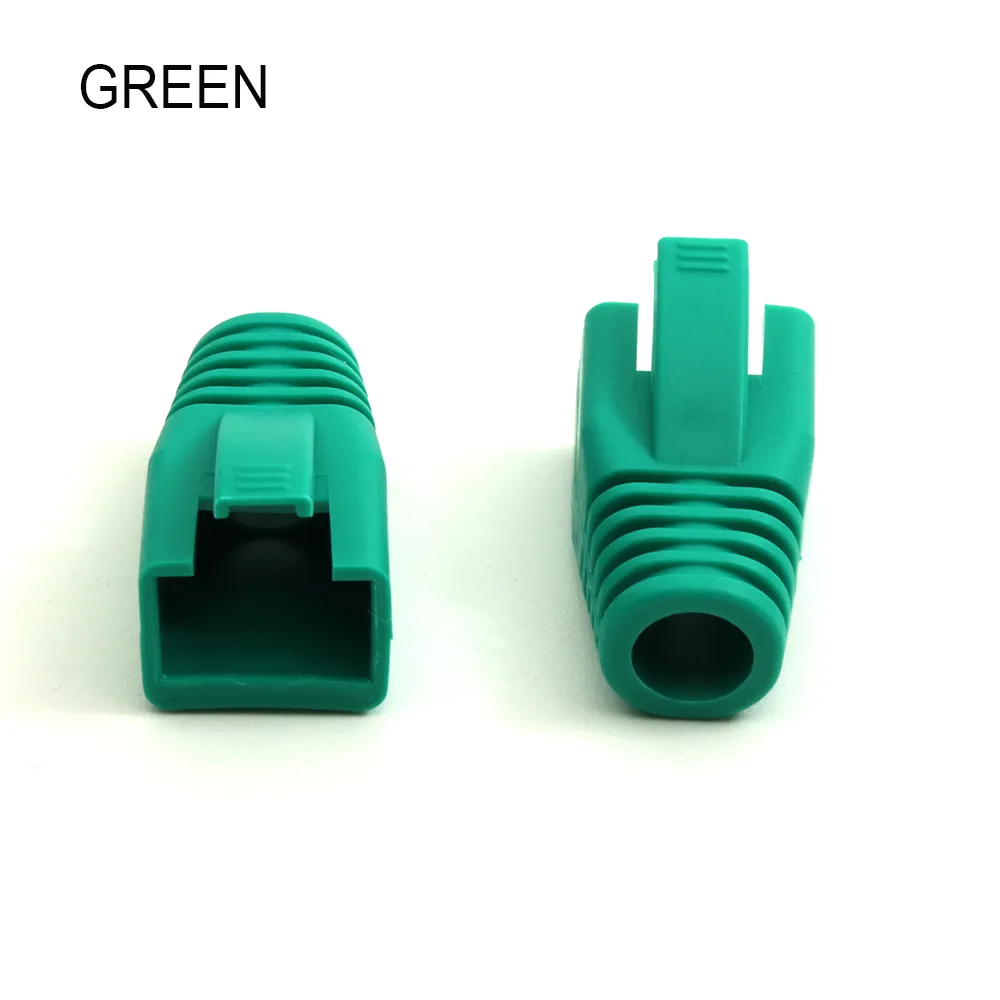 CAT 7 RJ45 Connector Strain Relief Rubber Boots Cover Network LAN Ethernet Patch Cable Plug Caps - Image 3
