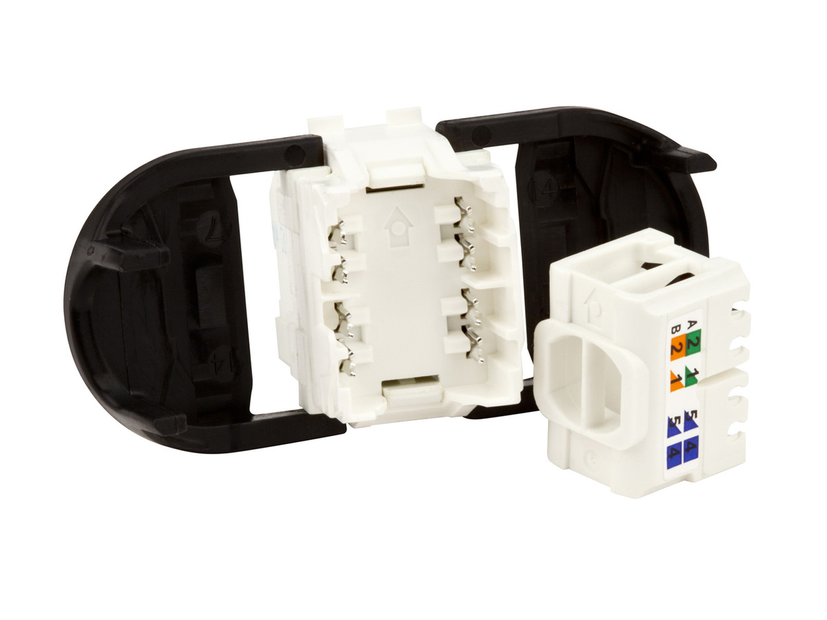 3M/Corning Volition Connect Cat6 UTP I/O Modular Jack New Shape - Fiber ...